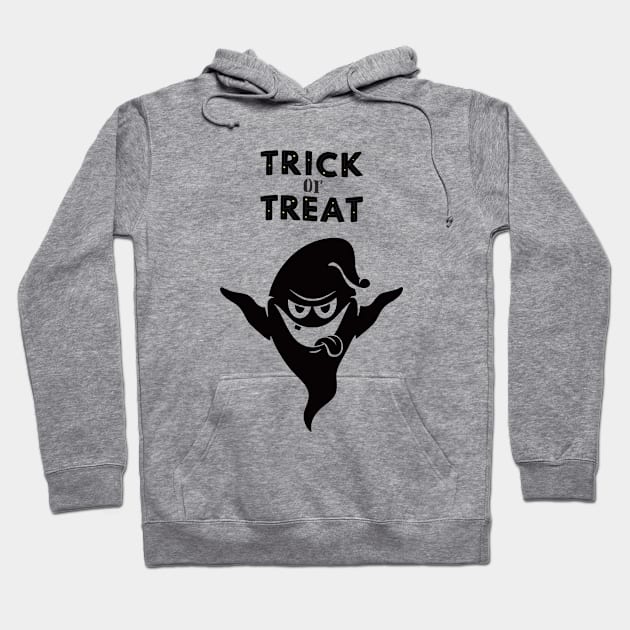 Trick or Treat Ghost Hoodie by Kiyiya Designs